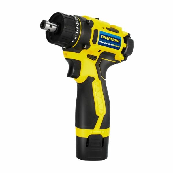 Furadeira Parafusadeira Chiaperini 2400 1/4 A Bateria 12v 1.3