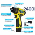 Furadeira Parafusadeira Chiaperini 2400 1/4 A Bateria 12v 1.3