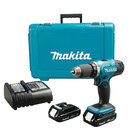 Furadeira Parafusadeira de impacto 1/2" à bateria 18V com 2 b