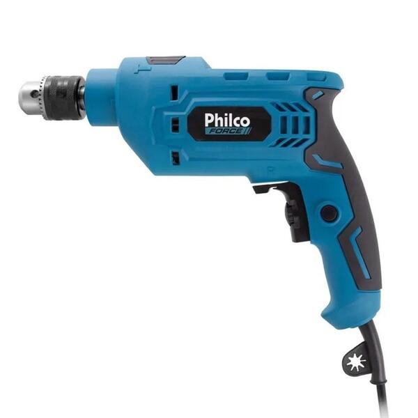 Furadeira Philco Force 650w Maleta 99 Acerssórios Azul Pfu03mf