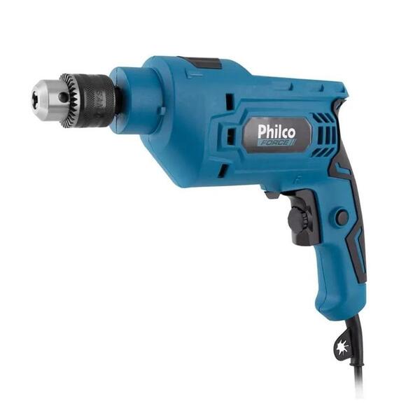 Furadeira Philco Force 650w Maleta 99 Acerssórios Azul Pfu03m
