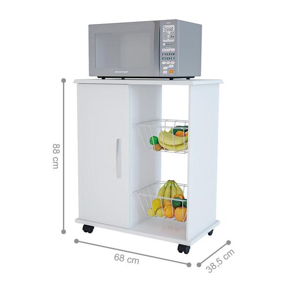 Furteira Com 2 Cestas Barcelona Branco | Leroy Merlin