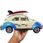 Fusca De Ferro Fundido Vintage Retro Surf 30cm Azul (cj-001)