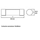 Fusível Cartucho Porcelana 10x38 Mm Gpv Solar 1000vcc 20a 10