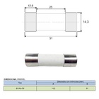 Fusível Cartucho Porcelana 14x51 Mm Gl/gg 50a 10 Peças