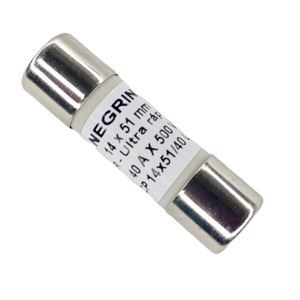 Fusível Cartucho Porcelana 14x51 Mm Ultra Rápido 40a 10 Peças
