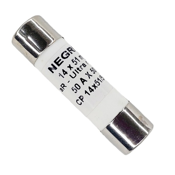 Fusível Cartucho Porcelana 14x51 Mm Ultra Rápido 50a 10 Peças