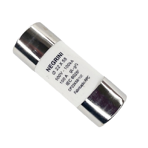 Fusível Cartucho Porcelana 22x58 Mm Gl/gg 100a 10 Peças