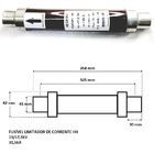 Fusível Hh Classe 15/17,5kv Din-325mm 31,5ka 63a