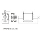 Fusível Nh-00 Gl/gg 100ka 500vca 125a