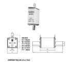 Fusível Nh-00 Gl/gg 100ka 500vca 40a