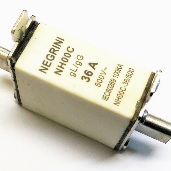 Fusível Nh-00c Gl/gg 100ka 500vca 36a