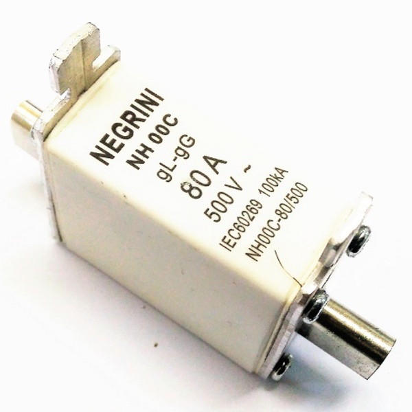 Fusível Nh-00c Gl/gg 100ka 500vca 80a