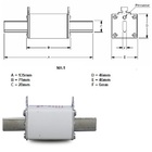 Fusível Nh-1 Gl/gg 500vca 100ka 250a