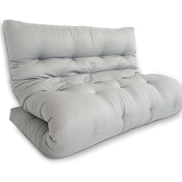 Futon 02 Lugares Slim 128x188x10cm - Cor Gelo