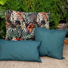 FUTON ALTO 45 cm X 45 cm  ACQUA FOLHAGEM PRETO