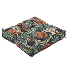 FUTON ALTO 45 cm X 45 cm  ACQUA FOLHAGEM PRETO