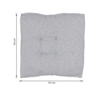 Futon Alto 70x70cm Kasan Cinza