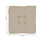 Futon Alto 70x70cm Kasan Kaqui