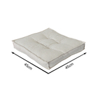 Futon Alto Araguaia Cru 45x45cm Próxima