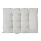 Futon Alto em Linho Bege 1,20x80x15cm Beca Decor