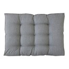 Futon Alto em Linho Cinza 1,20x80x15cm Beca Decor