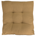 Futon Alto em Linho Marrom 60x60cm Beca Decor