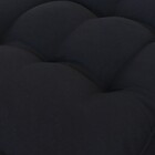 Futon Alto em Linho Preto 1,20x80x15cm Beca Decor