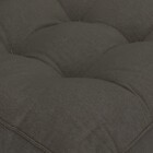 Futon Alto em Linho Preto 60x60cm Beca Decor