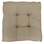 Futon Alto Kazzan em Linho Bege 60x60x15cm Beca Decor