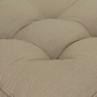 Futon Alto Kazzan em Linho Bege 60x60x15cm Beca Decor