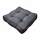 Futon Alto Linho Cinza 45x45cm Artesanal Teares