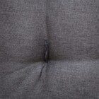 Futon Alto Linho Cinza 45x45cm Artesanal Teares