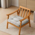 Futon Alto Linho Nude 45x45cm Artesanal Teares