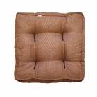 Futon Alto Linho Terracota 45x45cm Artesanal Teares