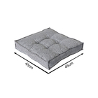 Futon Alto Saturno Cinza 45x45cm Próxima