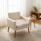 Futon Baixo Oxford Bege 40x40cm Artesanal Teares