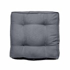 Futon Baixo Oxford Cinza 40x40cm Artesanal Teares