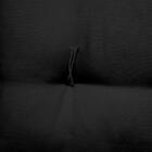 Futon Baixo Oxford Preto 40x40cm Artesanal Teares