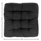 Futon Basic Preto 70x70cm