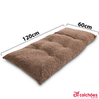 Futon Dobrável De Espuma Solteiro 120x60 Bf Colchões