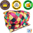Futon Dobrável De Espuma Solteiro Geométrico - Emcompre Bf Co