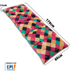 Futon Dobrável De Espuma Solteiro Geométrico - Emcompre Bf Co