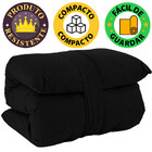 Futon Dobrável De Espuma Solteiro Preto - Emcompre Bf Colchões