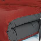 Futon Japonês Casal Dobrável Sofa Cama Goiaba Cinza