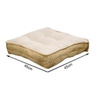 Futon Kasan de Tecido Bege 45x45cm Próxima Têxtil