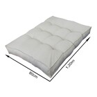 Futon Linho 120x80 alto Cru
