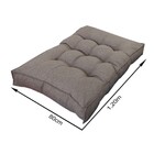 Futon Linho 120x80 alto Marrom