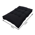Futon Linho 120x80 alto Preto