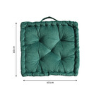 Futon Loic Veludo Verde 40x40cm Inspire